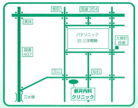 新井内科クリニック 地図